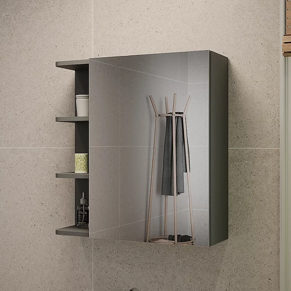 Vicco Armoire de toilette Anthracite 62x64cm