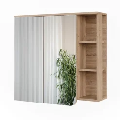 Vicco Armoire de toilette Sonoma/Anthracite 80x75cm* Armoire De Toilette