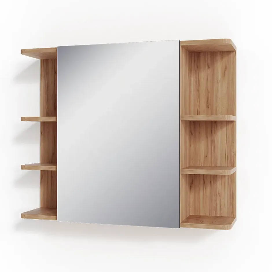 Vicco Armoire de toilette Chêne de force doré 79.6x64cm