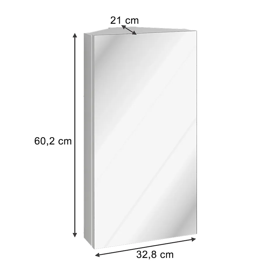 Vicco Armoire de toilette Blanc 32.8x60.2cm