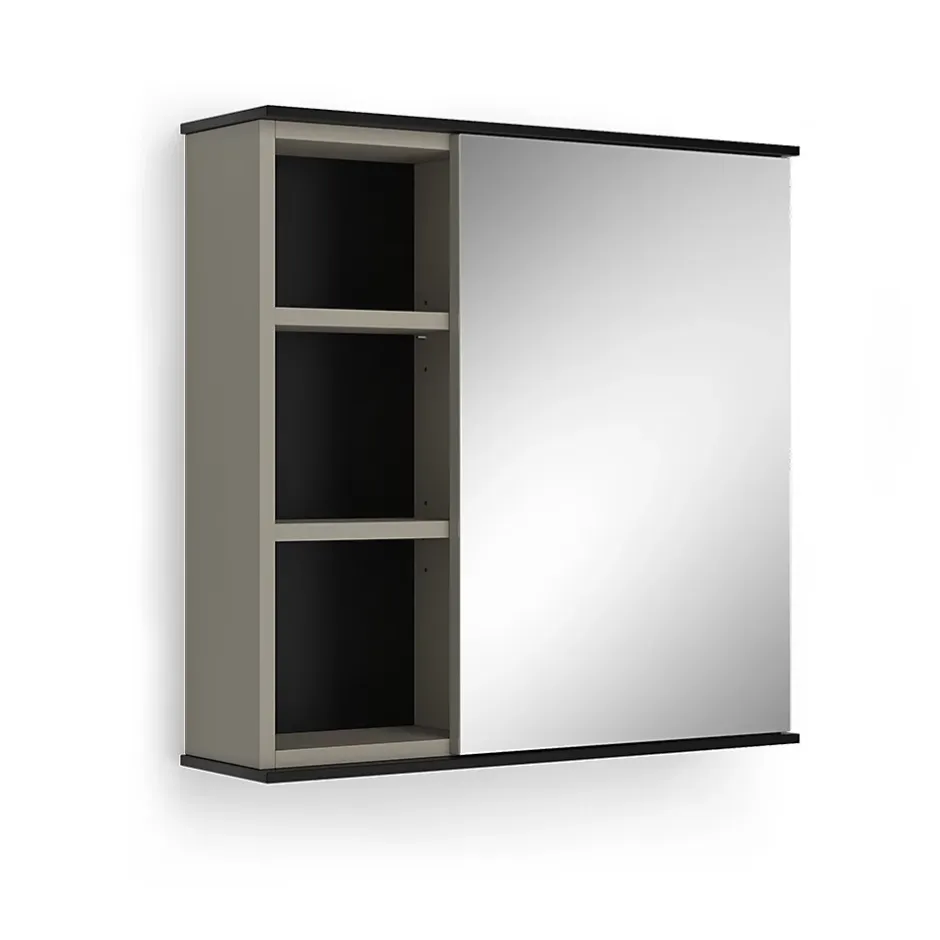 Vicco Armoire de toilette Grège 60x60cm avec miroir* Armoire De Toilette