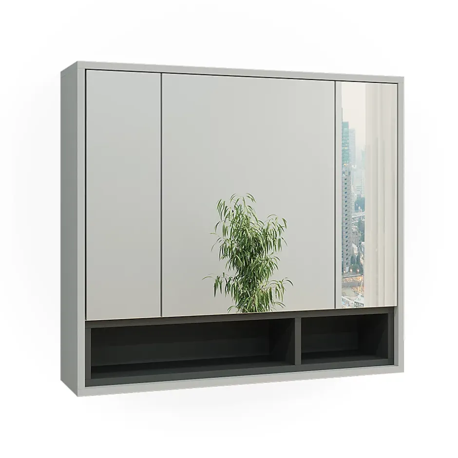 Vicco Armoire de toilette Gris/Anthracite 80x72cm* Armoire De Toilette