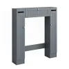 Vicco Armoire de toilette Gris 89x99cm avec 2 distributeurs de papier toilette