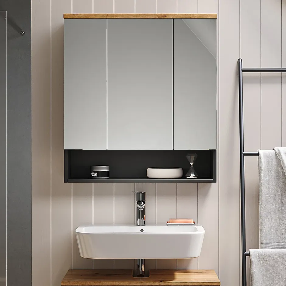 Vicco Armoire de toilette Anthracite 70x77.5cm* Armoire De Toilette