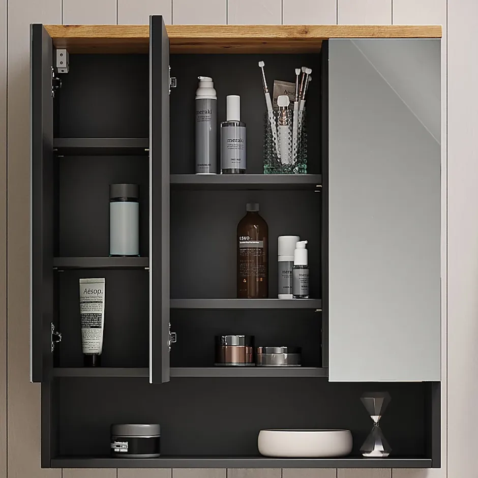 Vicco Armoire de toilette Anthracite 70x77.5cm* Armoire De Toilette