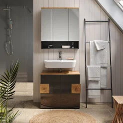 Vicco Armoire de toilette Anthracite 70x77.5cm* Armoire De Toilette