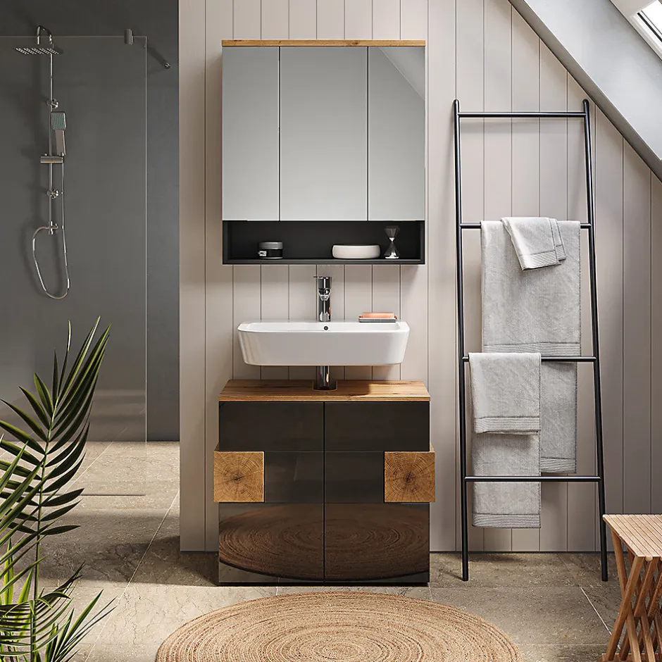 Vicco Armoire de toilette Anthracite 70x77.5cm* Armoire De Toilette