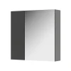 Vicco Armoire de toilette Anthracite 60x59.2cm Avec étagères et 1 porte miroir* Armoire De Toilette