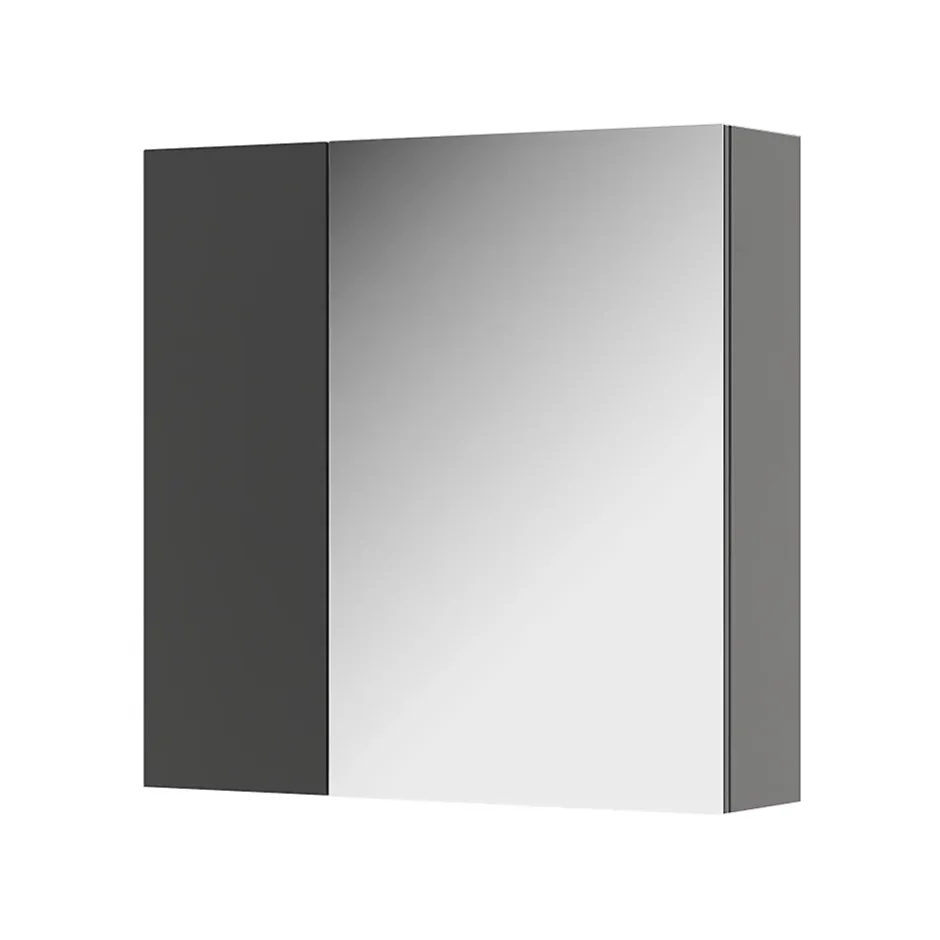 Vicco Armoire de toilette Anthracite 60x59.2cm Avec étagères et 1 porte miroir* Armoire De Toilette