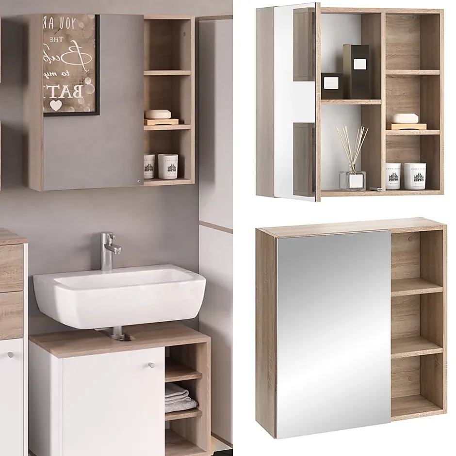 Vicco Armoire de toilette Sonoma 62x64cm* Armoire De Toilette