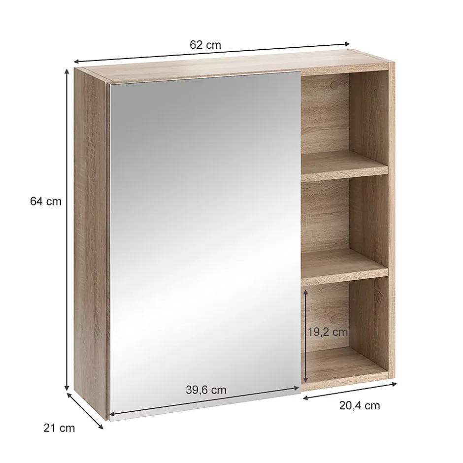 Vicco Armoire de toilette Sonoma 62x64cm* Armoire De Toilette