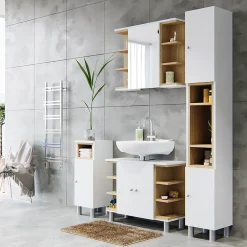 Vicco Armoire de toilette Blanc 79.6x64cm* Armoire De Toilette