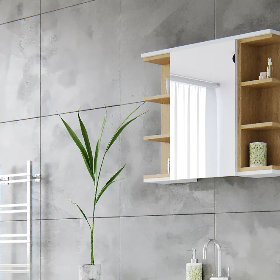 Vicco Armoire de toilette Blanc 79.6x64cm* Armoire De Toilette