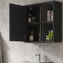 Vicco Armoire de toilette Anthracite 60x60cm
