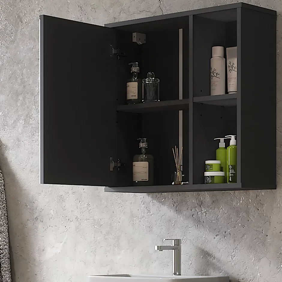 Vicco Armoire de toilette Anthracite 60x60cm
