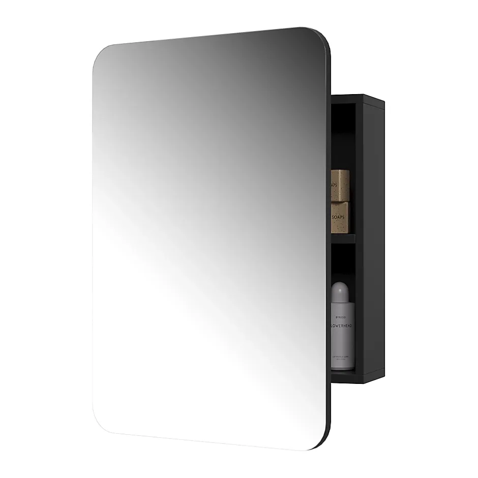 Vicco Armoire de toilette Anthracite 70x50cm avec des étagères