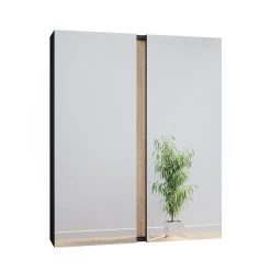 Vicco Armoire de toilette Anthracite 70.4x84cm avec 2 portes* Armoire De Toilette