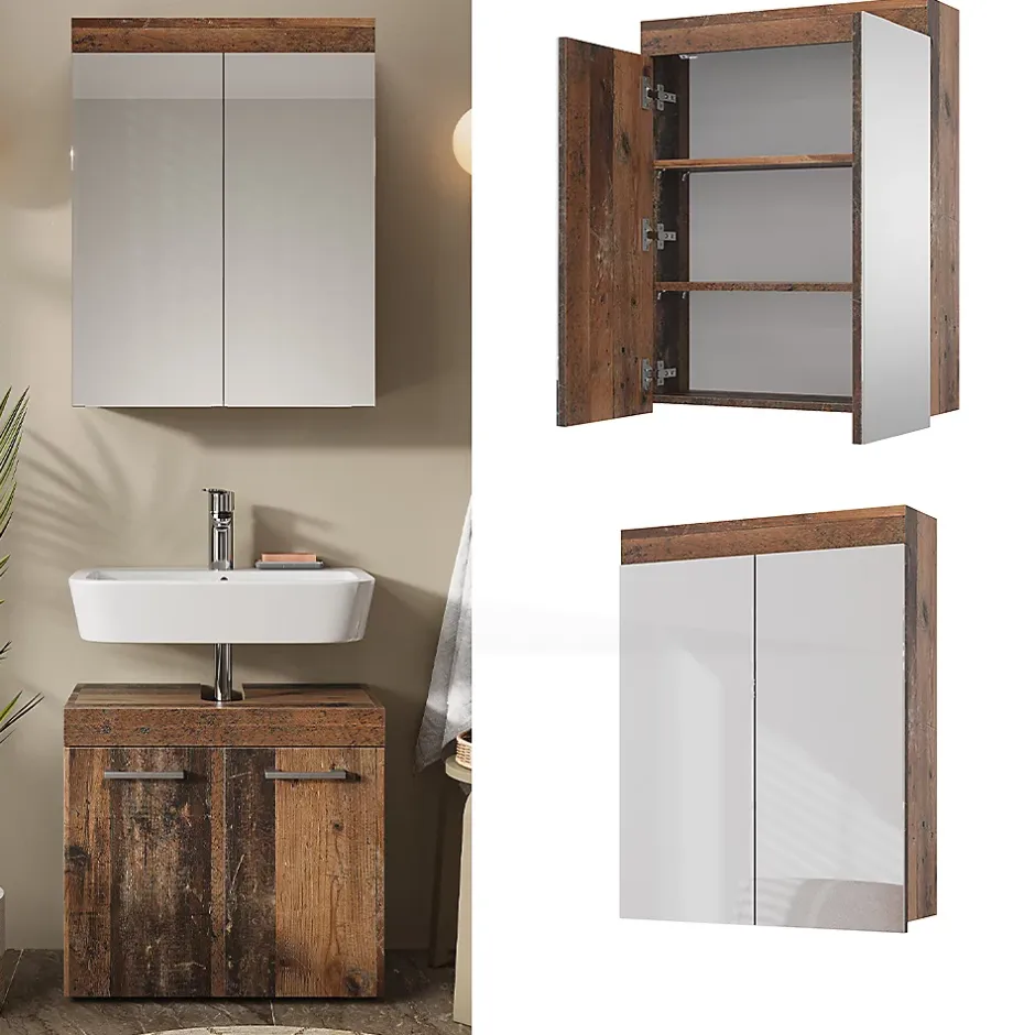 Vicco Armoire de toilette Oldstyle 60x77cm