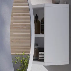 Vicco Armoire de toilette Blanc 50x50cm avec 2 compartiments