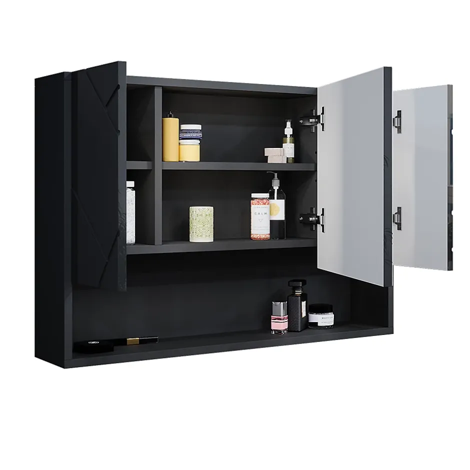 Vicco Armoire de toilette Anthracite Haute brillance 80.1x55cm* Armoire De Toilette