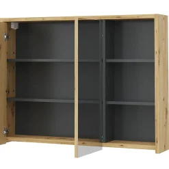Vicco Armoire de toilette Chêne/Anthracite 100x75cm
