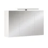 Vicco Armoire de toilette Blanc 100x60cm avec 3 portes et éclairage LED* Armoire De Toilette