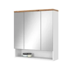 Vicco Armoire de toilette Blanc 70x77.5cm avec 3 portes