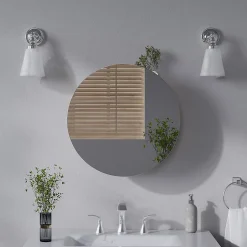 Vicco Armoire de toilette Chêne de force doré 50x50cm avec 2 compartiments