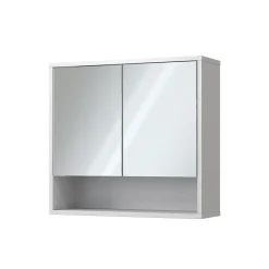 Vicco Armoire de toilette Blanc 70x65cm avec 2 portes