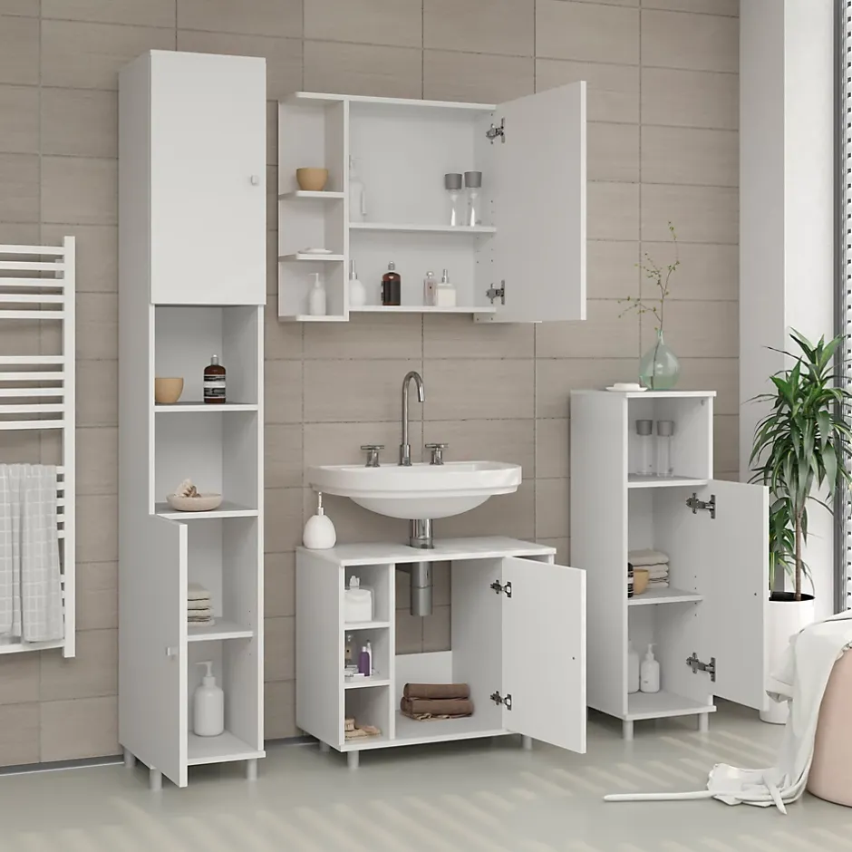 Vicco Armoire de toilette Blanc 79.6x64cm* Armoire De Toilette