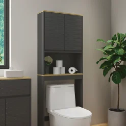 Vicco Armoire de toilette Anthracite 60x163cm* Meuble Wc