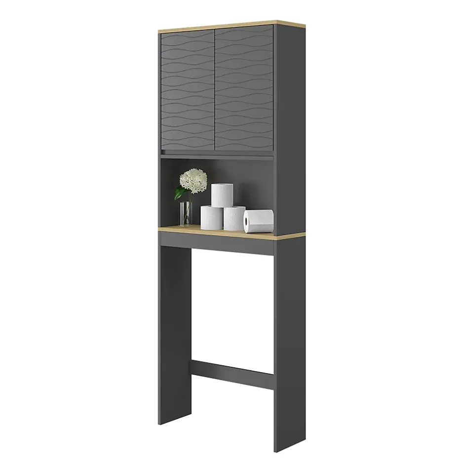 Vicco Armoire de toilette Anthracite 60x163cm* Meuble Wc