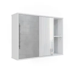 Vicco Armoire de toilette Blanc 80x60cm