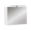 Vicco Armoire de toilette Blanc 80x60cm avec éclairage LED* Armoire De Toilette