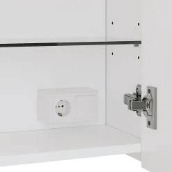 Vicco Armoire de toilette Blanc 80x60cm avec éclairage LED* Armoire De Toilette