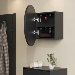 Vicco Armoire de toilette Anthracite 50x50cm avec 2 compartiments* Armoire De Toilette