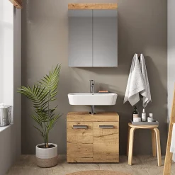 Vicco Armoire de toilette Chêne Wotan 60x77cm* Armoire De Toilette