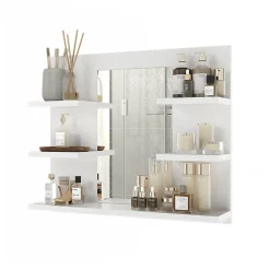 Vicco Armoire de toilette Blanc 58.8x50cm avec des étagères