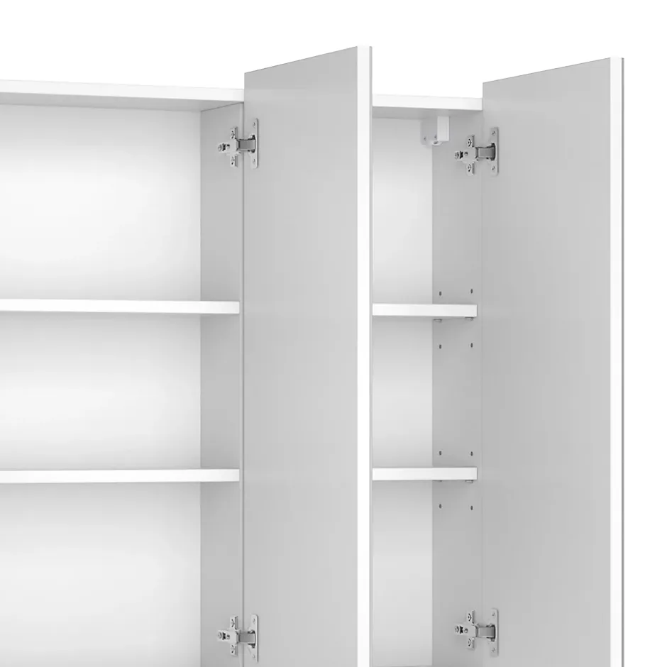 Vicco Armoire de toilette Blanc 100x79.8cm avec 3 portes* Armoire De Toilette