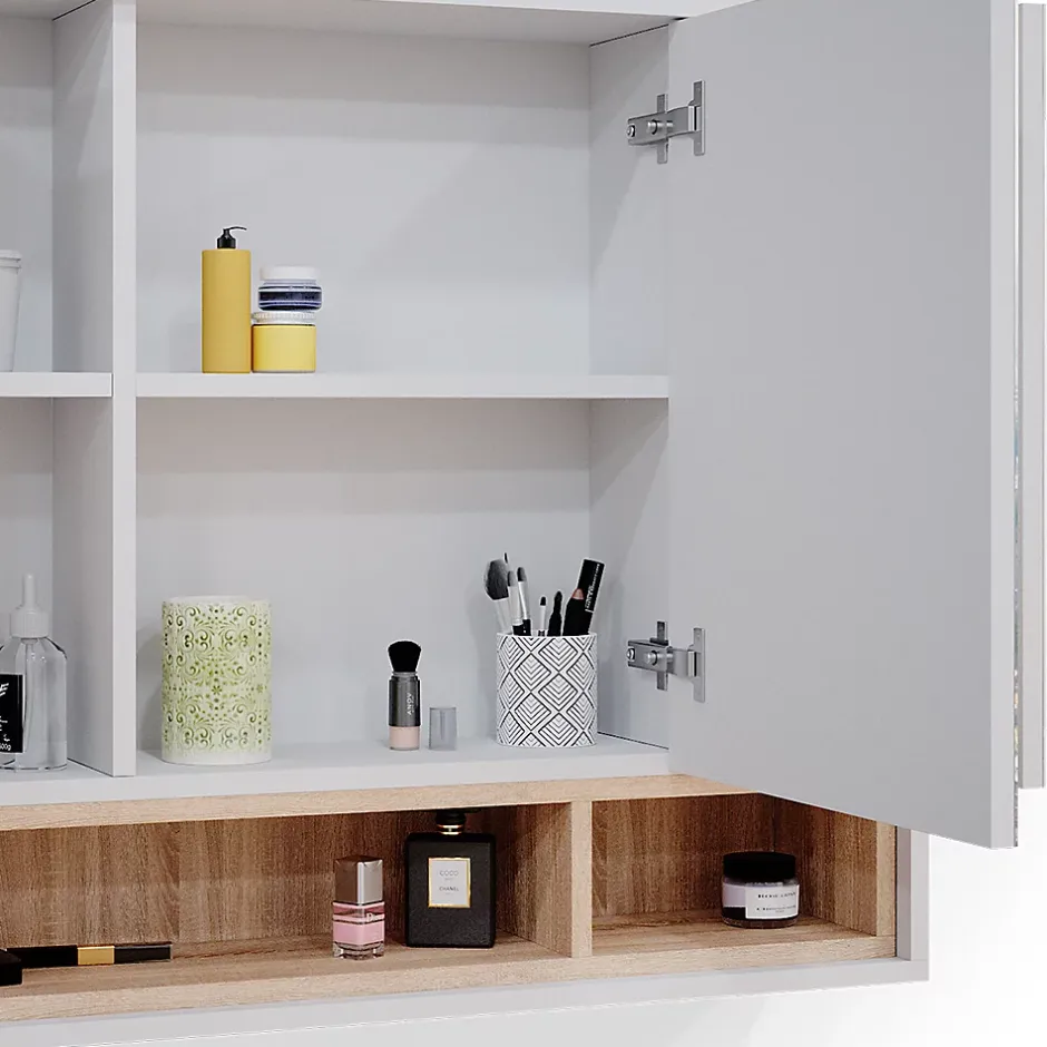 Vicco Armoire de toilette Blanc 80x72cm