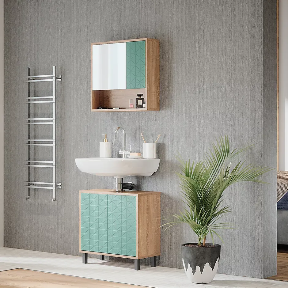 Vicco Armoire de toilette Vert menthe 54x53cm* Armoire De Toilette