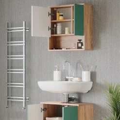 Vicco Armoire de toilette Vert menthe 54x53cm* Armoire De Toilette