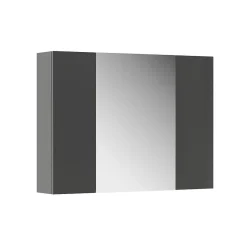 Vicco Armoire de toilette Anthracite 80x59.2cm avec des étagères* Armoire De Toilette