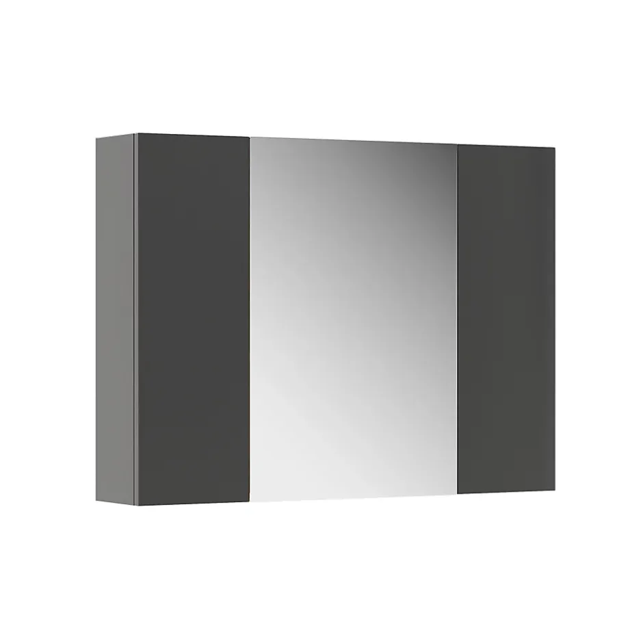 Vicco Armoire de toilette Anthracite 80x59.2cm avec des étagères* Armoire De Toilette
