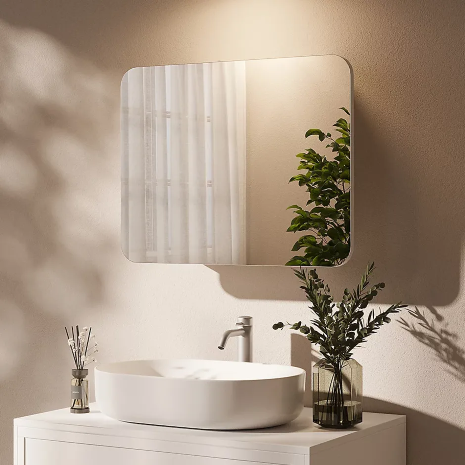 Vicco Armoire de toilette Blanc 65x50cm avec des étagères