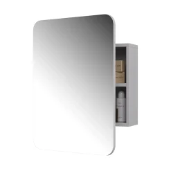 Vicco Armoire de toilette Blanc 65x50cm avec des étagères