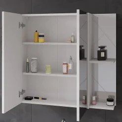 Vicco Armoire de toilette Blanc Haute brillance 80x75cm* Armoire De Toilette