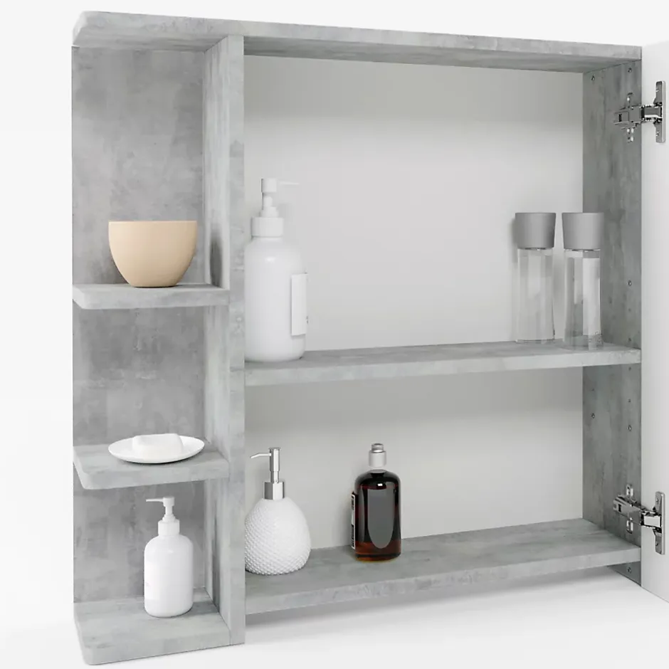 Vicco Armoire de toilette Béton 79.6x64cm