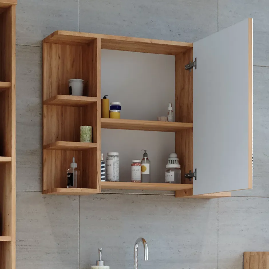 Vicco Armoire de toilette Chêne 79.6x64cm