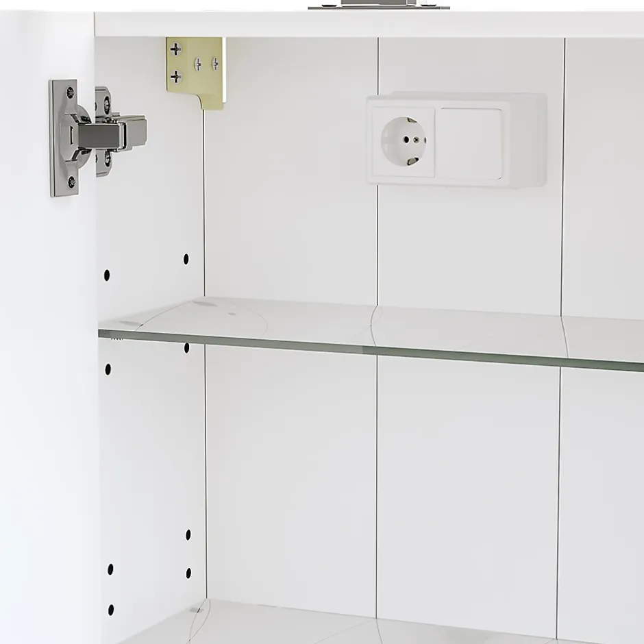 Vicco Armoire de toilette Blanc 40x60cm avec éclairage LED* Armoire De Toilette